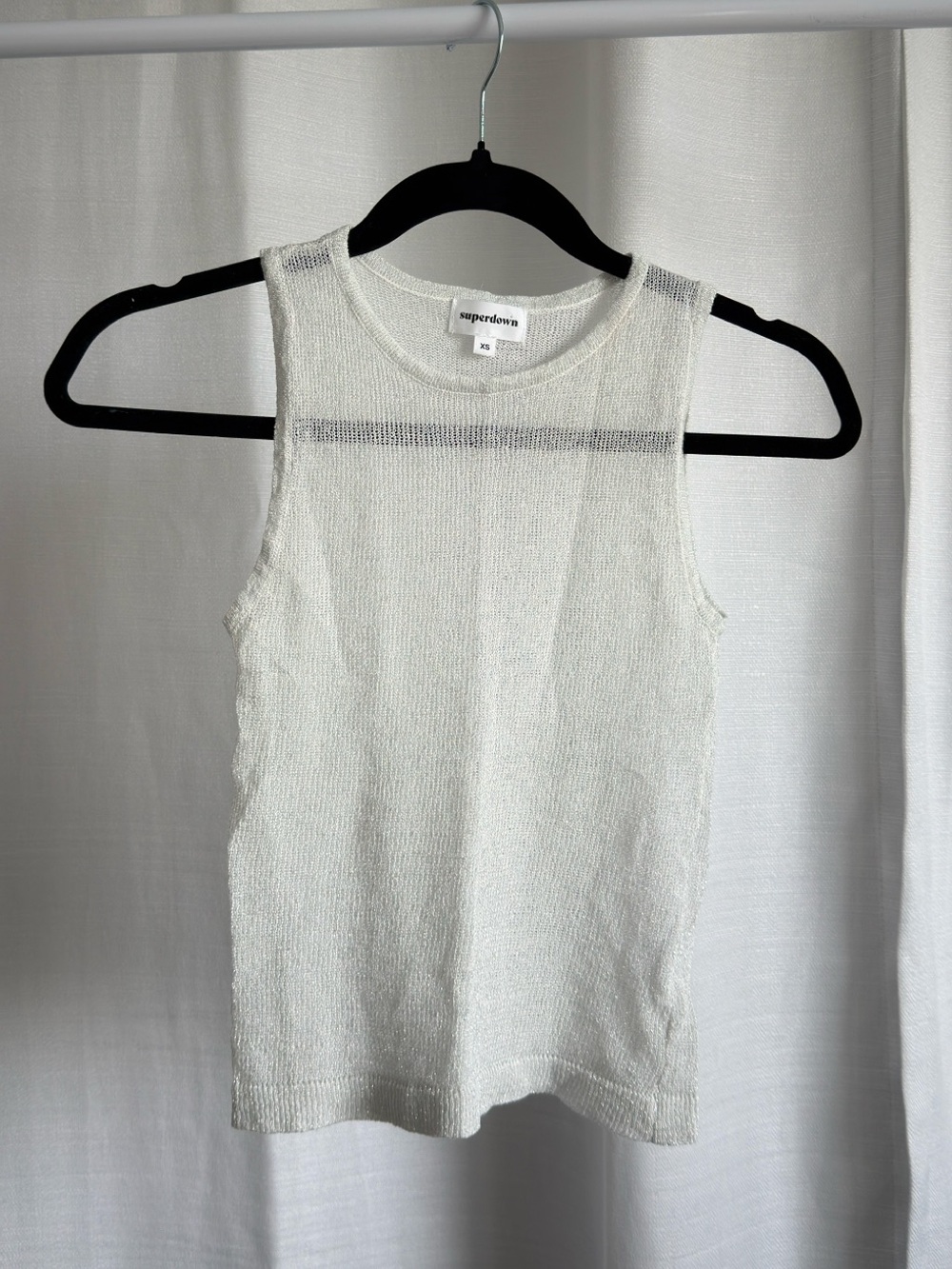 Sleeveless tank top - GLITTERY